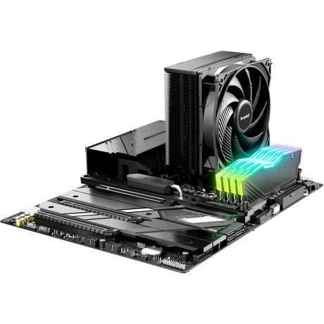 Silenzio! Dissipatore CPU Pure Rock 3 nero (connettore ventola PWM a 4 pin nero)