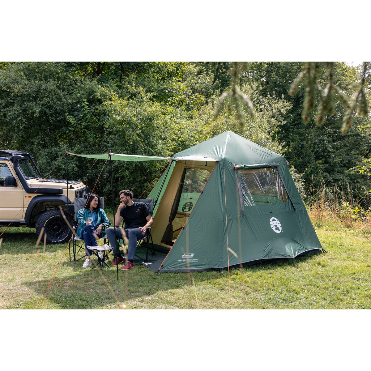 Coleman fastpitch forest lodge 4 tende