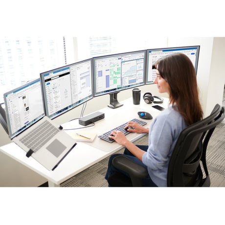 Tastiera multidispositivo ricaricabile Kensington KB535 EQ (layout internazionale USA (QWERTY), interruttori a forbice, 100%, USB, 2,4 GHz, Bluetooth 5.4)