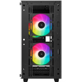 Custodia mini tower Deepcool CC360 ARGB (nera | 2x USB-A | RGB | vetro temperato)