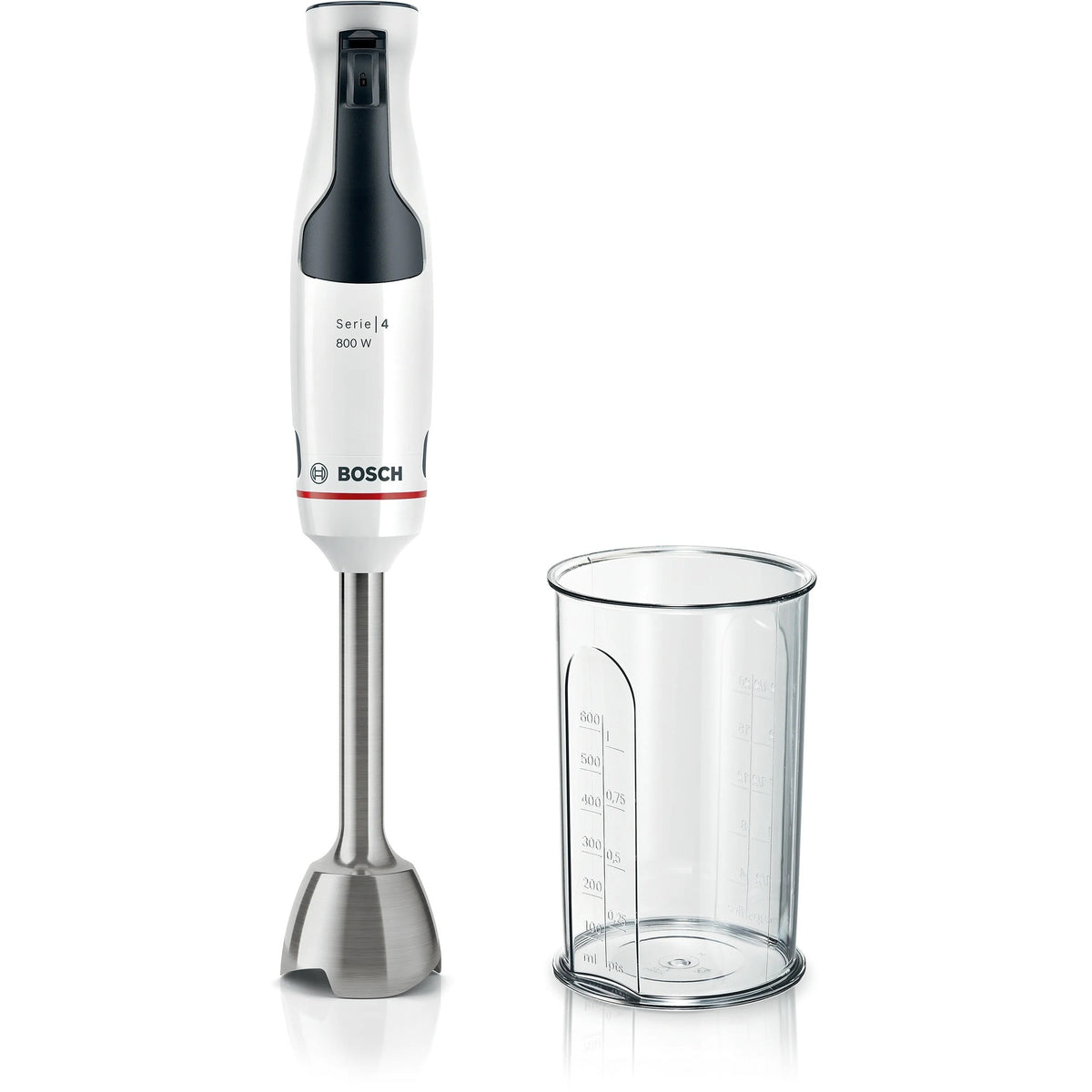 Frullatore a immersione Bosch serie 4 ergomaster 800w (bianco antracite)
