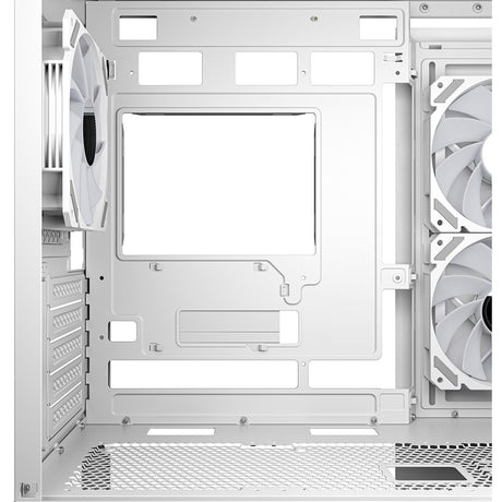 Custodia mini tower Sharkoon mk6 rgb (bianco | 2x usb-a | 1x usb-c | rgb | vetro temperato)