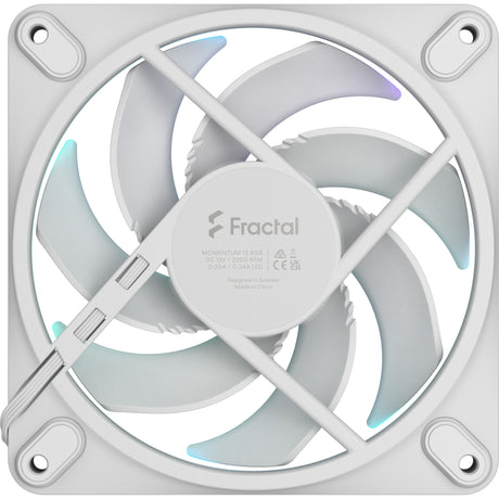 Ventola del case Fractal Design Momentum 12 RGB (bianco, 120 x 120 x 25 mm, pwm)