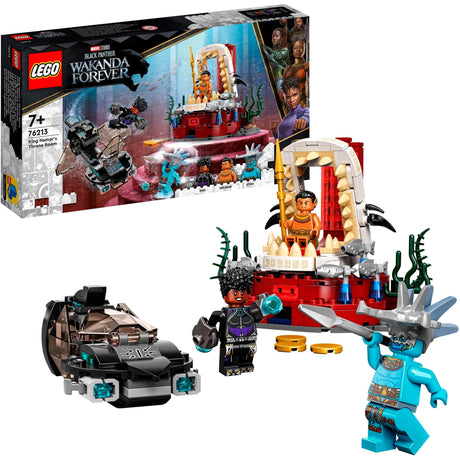 Lego Marvel - Giocattolo costruibile della sala del trono di Re Namor (76213)
