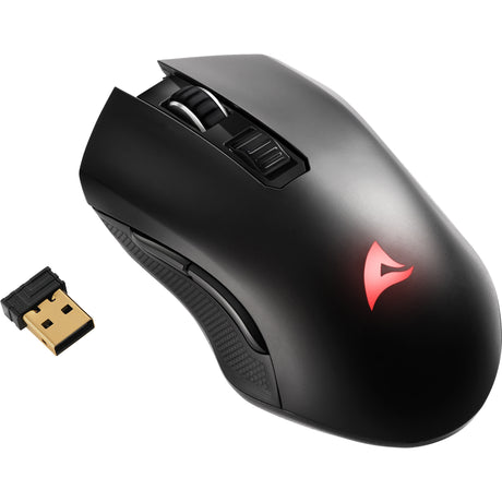 Mouse da gioco Sharkoon skiller sgm30w (nero, 600 - 6000 dpi, rgb, usb 2,4 ghz)