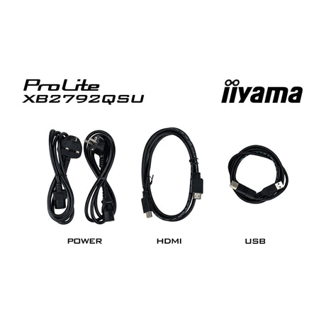 Monitor Iiyama prolite xb2792qsu-b1 27 (nero, HDMI, porta display, 2x USB-A, USB-B, 120 Hz)