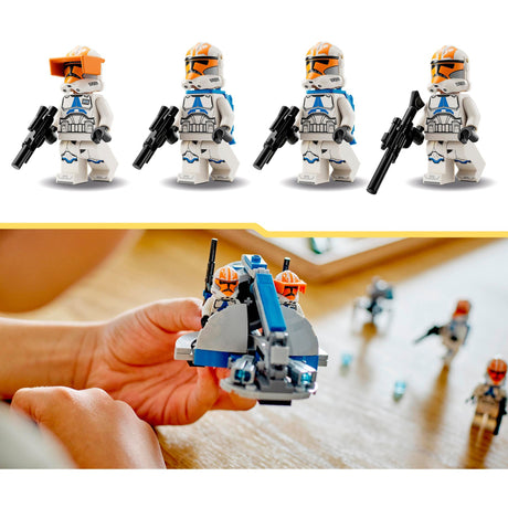 Lego Star Wars - Giocattoli da costruzione del Battle Pack del clone trooper del 332° Ahsoka (75359)