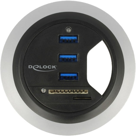 Lettore di schede Delock hub da scrivania con 3 porte USB 3.0 + 2 slot Lettore di schede SD