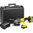 Smerigliatrice angolare Stanley fatmax v20 18v (giallo nero, custodia, 2 batterie (4.0ah) e caricabatterie (4a) inclusi)