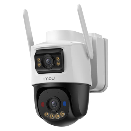 Fotocamera esterna Imou aov doppio obiettivo 5MP+5MP (bianco, 3k, 4G LTE, WiFi 6, pannello solare)