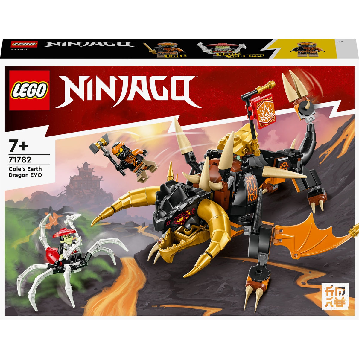 Lego Ninjago - Giocattolo da costruzione EVO del drago terrestre di Cole (71782)