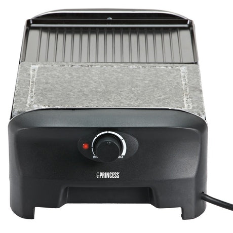 Set gourmet per party grill raclette Princess con 8 pietre (grigio nero)