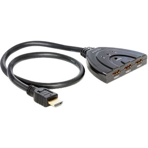 Delock HDMI 3 > 1 interruttore Interruttore HDMI (nero, 60 centimetri)