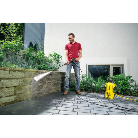 Idropulitrice Kärcher k2 power control - 110 bar - 360 l h - 20 m² h - supporto app - adatto tra gli altri. utilitarie - biciclette - mobili da giardino - sedie da giardino