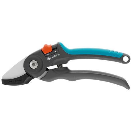 Forbici da potatura Gardena premiumcut per legno secco (grigio turchese, taglio a incudine, diametro di potatura 20 mm)