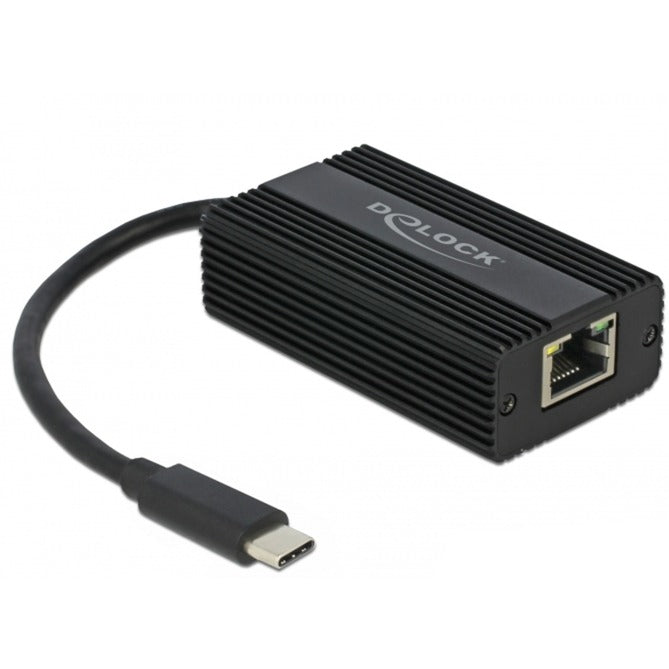 Delock Adattatore LAN USB-C maschio > 2,5 gigabit (nero, 0,135 metri)
