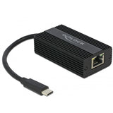 Delock Adattatore LAN USB-C maschio > 2,5 gigabit (nero, 0,135 metri)