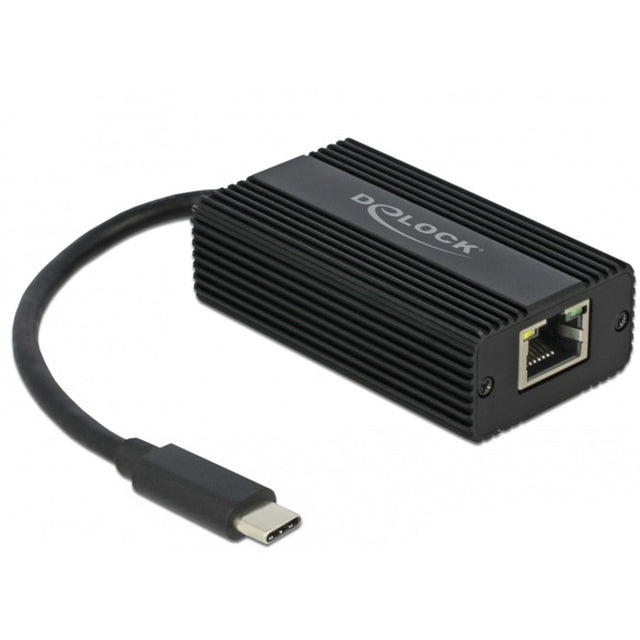 Delock Adattatore LAN USB-C maschio > 2,5 gigabit (nero, 0,135 metri)