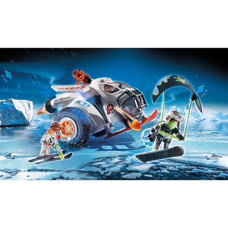 Top Agents Playmobil - giocattoli da costruzione per motoslitte della squadra spia (70231)