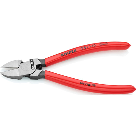 Knipex 72 01 160 pinza a taglio laterale per plastica + molla 160mm