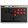 Controller arcade 8bitdo (grigio rosso, usb bluetooth 2,4 ghz, nintendo switch 1+2, pc)