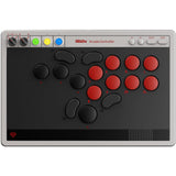 Controller arcade 8bitdo (grigio rosso, usb bluetooth 2,4 ghz, nintendo switch 1+2, pc)
