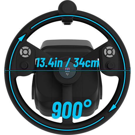 Set simulatore sistema di controllo veicolo agricolo Hori (nero)