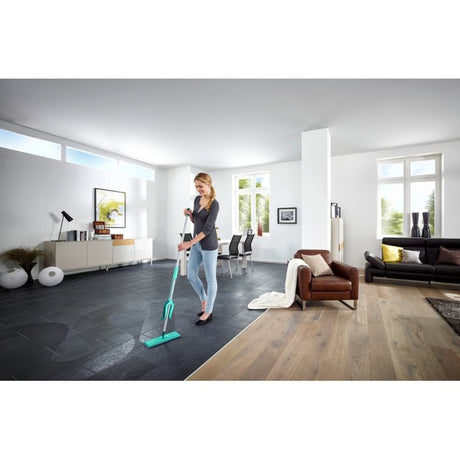 Lavapavimenti Leifheit Picobello s micro duo con manico - larghezza di pulizia 27 cm - turchese - grigio