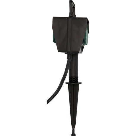 Presa da giardino Brennerstuhl con picchetto 1154450 presa (nera, 10 metri, IP44)