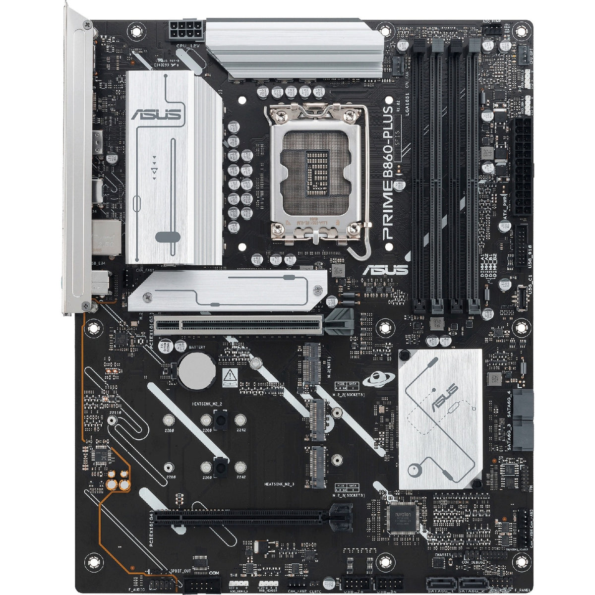 Scheda madre Asus Prime B860-Plus-CSM Socket 1851 (RAID, 2,5 GB-LAN, audio, ATX)
