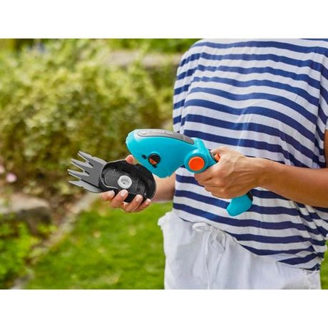 Forbici per erba a batteria Gardena forbici per erba comfortcut li (nero turchese, inclusa batteria agli ioni di litio 3.0ah)