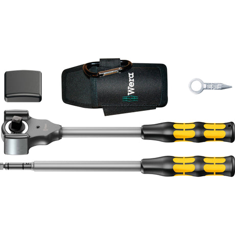 Wera 8002 c koloss set all-inclusive con cricchetto a 1 2 azionamento (giallo nero, 5 pezzi)