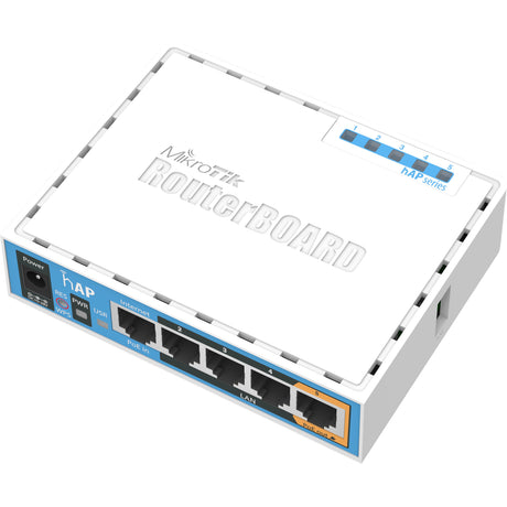 Mikrotik hap piccolo punto di accesso domestico (rb951ui-2nd) (bianco, cpu qualcomm qca9531, poe, wifi 4)