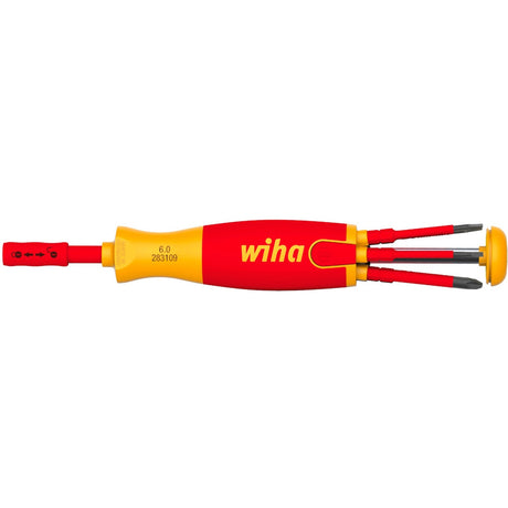 Cacciavite Wiha con sollevamento caricatore punte elettrico (rosso giallo)