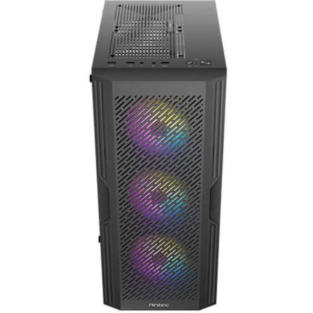 Custodia midi tower Antec ax20 (nera | 3x USB-A | vetro temperato)