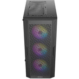 Custodia midi tower Antec ax20 (nera | 3x USB-A | vetro temperato)