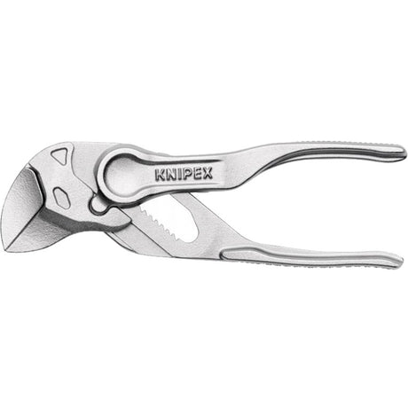 Pinza per chiavi Knipex | lunghezza 100 mm apertura alare 21 mm | superficie ruvida stampata cromata | 1 pezzo - 86 04 100 - 86 04 100