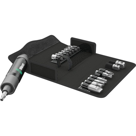 Wera 2090 17 set di avvitatori a percussione avvitatore a percussione (nero, 17 pezzi, attacco esagonale 5 16)