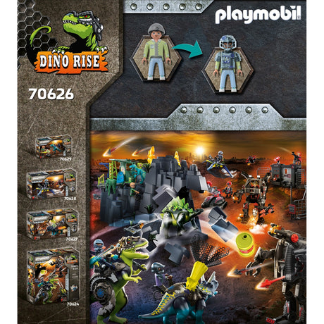 Playmobil Dino Rise - Saichania: Giocattolo da costruzione della difesa dei combattenti (70626)