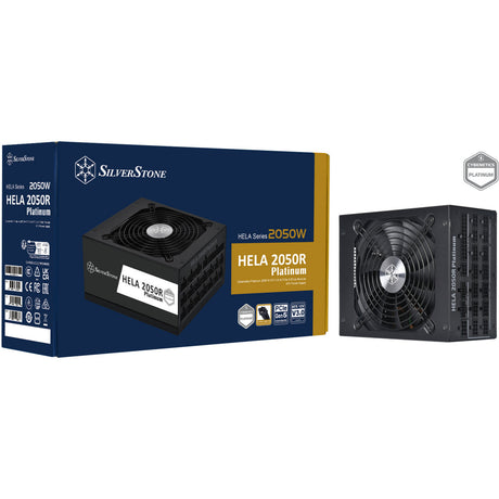 Silverstone hela 2050r platino, alimentatore modulare da 2050 watt (nero, 14x pcie)