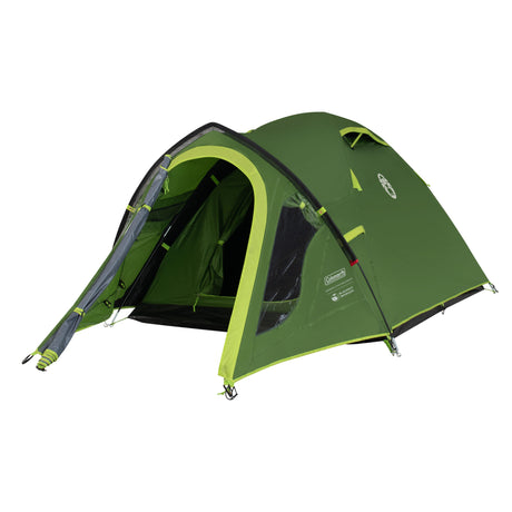 Tenda oscurante Coleman Darwin 2 Plus – Tenda a cupola per 2 persone – Tecnologia oscurante per camera da letto – Con tendalino – Verde