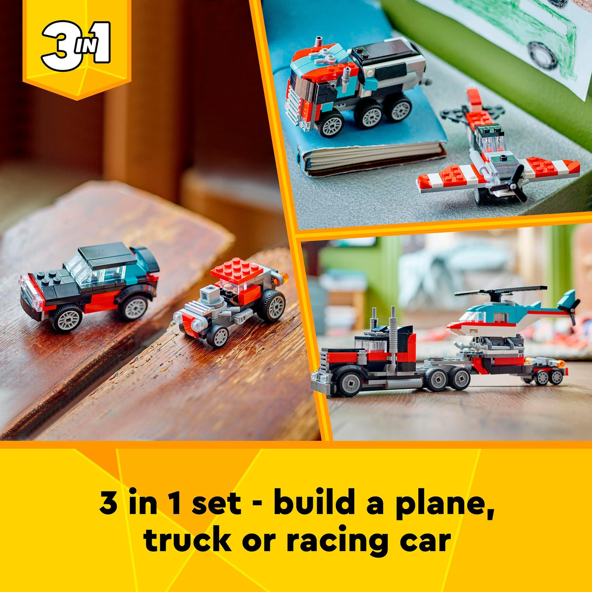 Lego Creator Camion 3 in 1 con elicottero - 31146