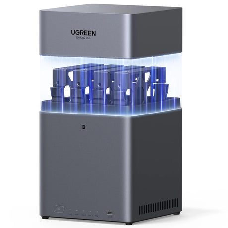 Ugreen nasync dh4300 plus (grigio, 1x 2,5 GBE, HDMI, USB-C)