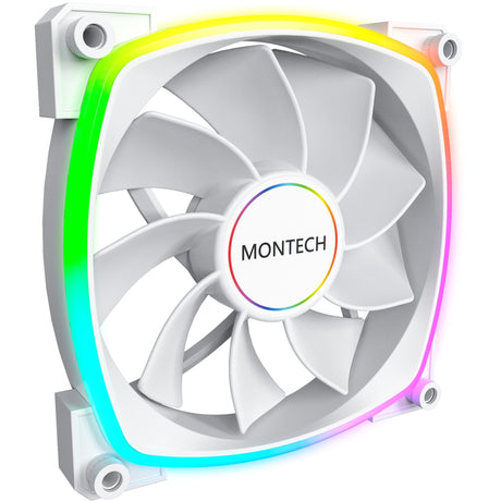 Ventola Montech rx140 pwm rgb (bianco, 140 x 25 x 140 mm, argb a 3 pin)
