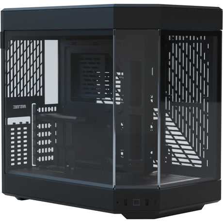 Custodia midi tower Hyte y60 (nera | 3x USB-A | vetro temperato)