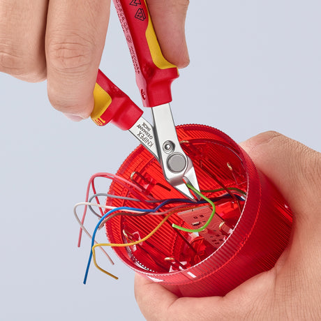 Knipex elettronica super Knips® VDE 78 06 125 pinza per elettronica (rosso giallo)