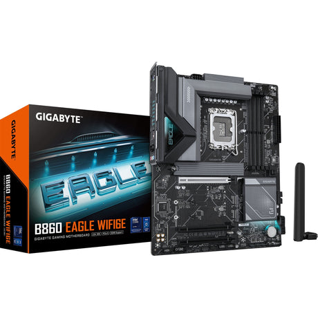 Scheda madre Gigabyte B860 Eagle WiFi 6E Socket 1851 (RAID, LAN da 2,5 GB, WiFi 6E, BT, audio, ATX)