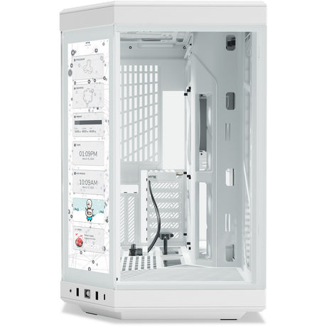 Custodia midi tower Hyte y70 touch infinite (bianco | 2x USB-A | 1x USB-C | vetro temperato)