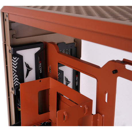 Custodia mini tower Thermaltake tr100 ghiaia sabbia (marrone chiaro | 2x USB-A | 1x USB-C)