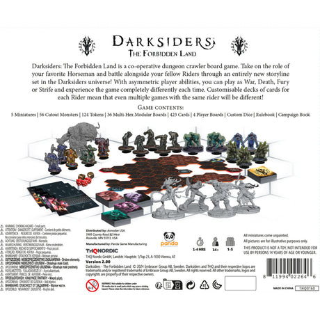 Rete europea di giocatori darksiders: il gioco da tavolo terra proibita (inglese, 1 - 5 giocatori, 30 - 60 minuti, da 16 anni)